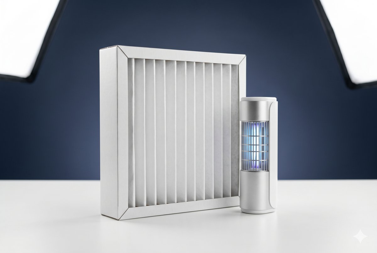 Indoor air quality equipment for a home