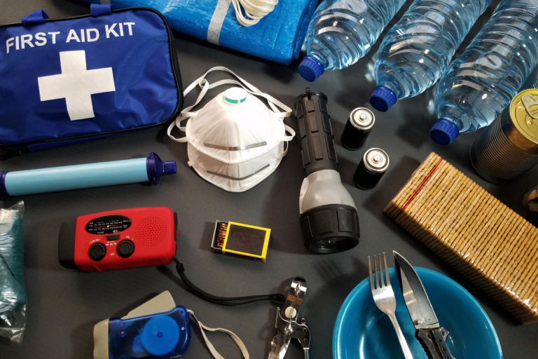 Hurricane emergency supplies prepared before storm season